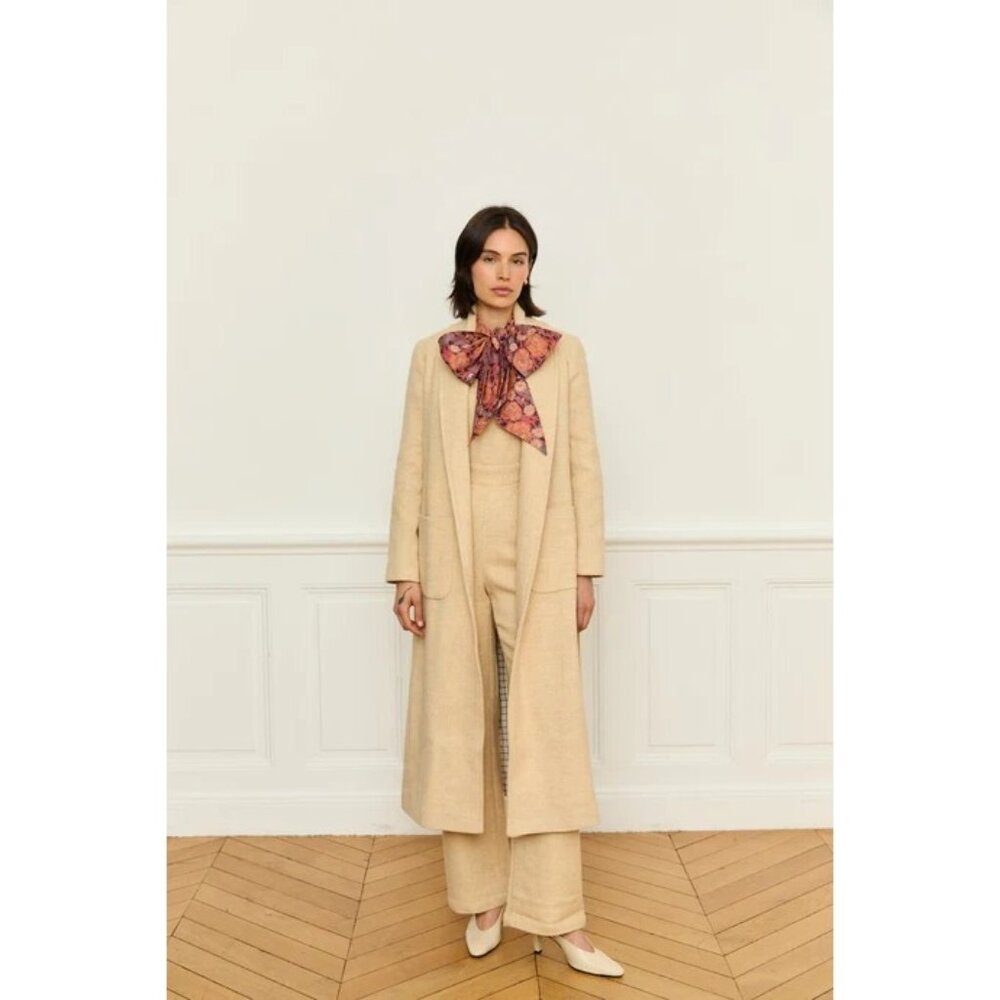 Maria De La Orden Mushroom Jumpsuit in Blue Stripe - Picture 2 of 5
